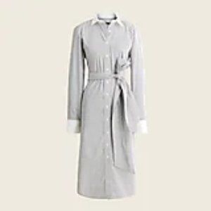 Tall Classic-fit crisp cotton poplin shirtdress